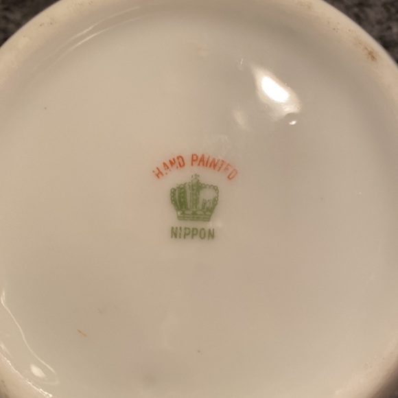 Vintage Nippon Sugar Bowl with Lid & Creamer - Picture 8 of 8